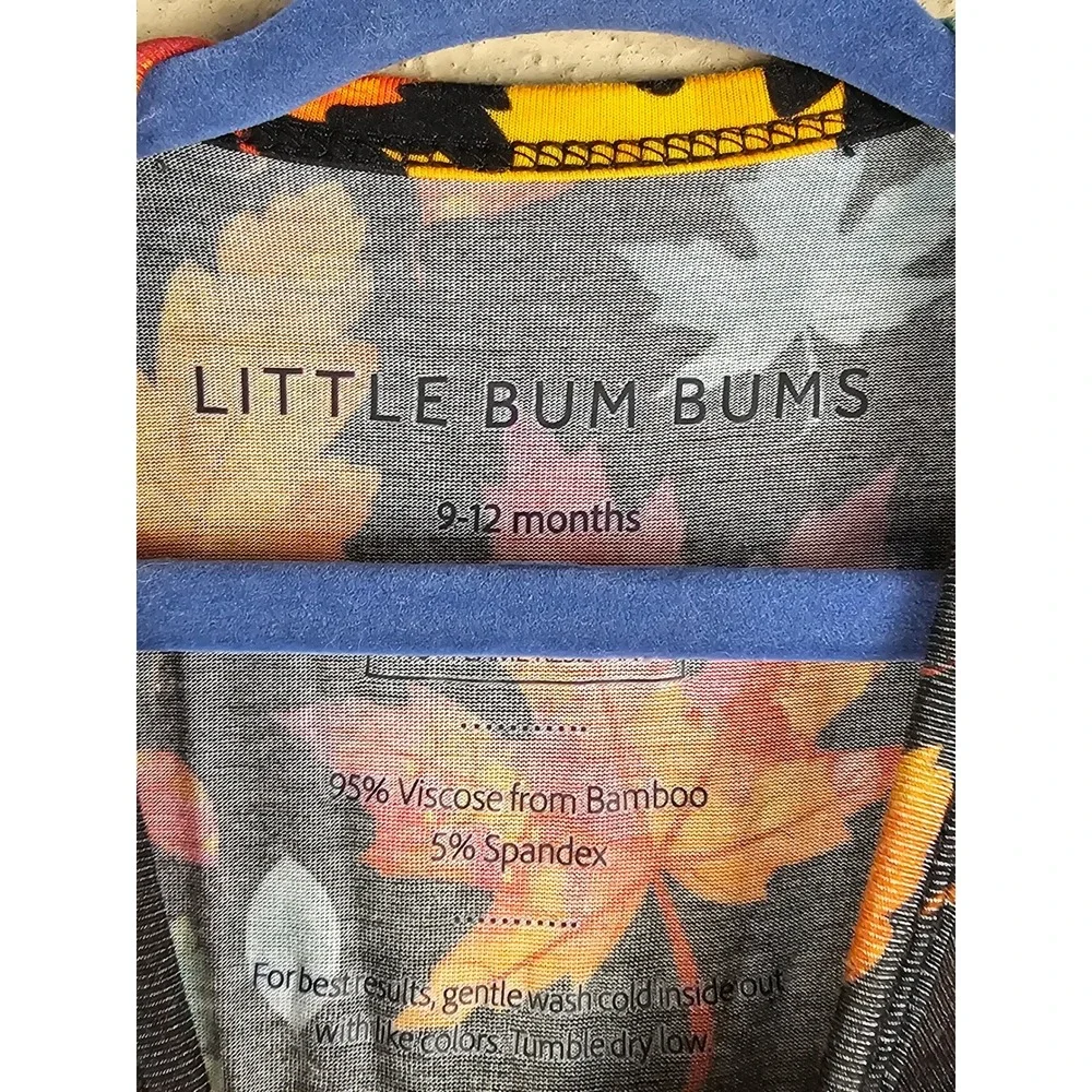 Little Bum Bums & Rose's Girls Bamboo Fall Leaf Sleeper Romper 9-12 Months